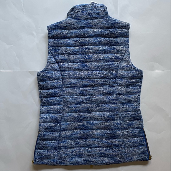 NWT Lilly Pulitzer Noella Resort Boucle Blue Vest Small Pockets Preppy Southern - Picture 2 of 11